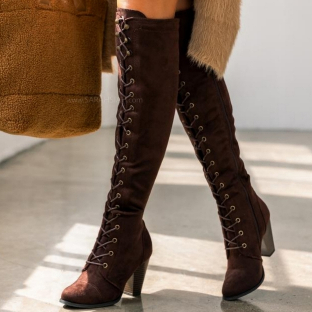 𝙇𝙖𝙨𝙩 6, 6.5 & 7🖤FINE ALL FALL - BROWN SUEDE